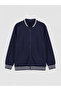 Two Mt Shop Quality Lcw Kids Navy Blue Basic Long Sleeve Boys' Cardigan - 2