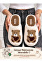 Cute Teddy Bear Figured Plush Home Slippers Soft Sole Winter Home Slippers Dowry Slippers Gift Stc1350 - 6