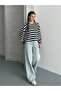 Women's Stoper Detailed Striped Blouse - 2