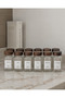12-Piece Glass Spice Jar Set with Acacia Lids and Labels