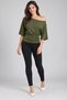Asymmetric Collar Gathered Short Sleeve Blouse - 3