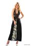 Spt-Gld Black Lace Satin Nightgown - 086 - (223409) Size S/M