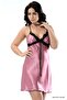 Spt-Gld Dusty Rose Satin Nightgown - M-367 - (223352) Size S/M
