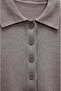 Mink Vora Polo Collar Padded Sweater - 3