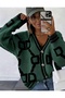 Women's Knitwear Cardigan Oversized Self-Patterned V-Neck