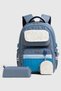 Lusso Girls' Orthopedic Middle and High School Backpack with Pen Holder, 23 Liters, Blue