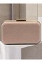 Rosegold Zigzag Laser Patterned Chain Strap Women's Evening Dress Bag Wedding Engagement Graduation - 5
