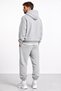 Men's Oversize Hooded Tracksuit Set Comfortable Fit Daily Basic Jogger Top and Bottom Set - 6
