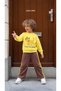 Boy's Dog Printed 100% Cotton Yellow Set - 3
