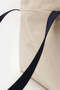 Beach Bag Canvas Unisex Tote Bag - Cream-Navy Blue - 3