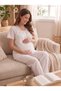Women's Fisto Linen Maternity Pajama Set, 3-Piece Set - 3