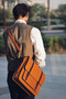 Bristol Satchel Leather Briefcase and Laptop Bag - Brown - 2
