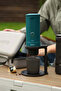 Adjustable Drip Coffee Maker Stand with Universal Compatible Coasters - Black - 7