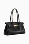 Yara Minimalist Black Leather Shoulder Bag - 2