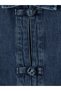 Vizyon New Season Indigo Shirt Collar Ornament Buttoned Women's Jean Jacket - 6
