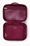 Hangable Travel Makeup and Grooming Bag - Burgundy - 5