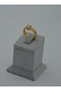Zircon Stone Ring - Gold Color - - 4