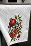 Hand Drying Towel 30X50Cm Cotton Absorbent Checkered Pomegranate for Kitchen, Oven - 2