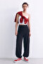 Women's Elastic Waist Sweatpants with Elastic Cuffs - Black