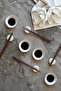 Native Chopstick Holders Birch 4-Piece Handmade Ceramic Chopstick Rest - White - 3