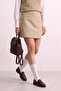 Women's Fleto Pocket Mini Skirt - Stone - 2