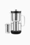 Glass & Stainless Steel Water Filter Pitcher 2.4L + 3-Pack Enriched Filter - Silver - 3