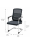 Practical Waiting Chair Grey - 3