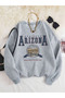 Unisex Men/Women Arizona Printed Oversize Cotton Crew Neck Sweatshirt