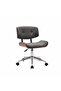 Dark Gray Fabric Swivel Office Chair