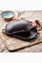 Bread Pan, New Current Model, Cast Iron Covered Baking Tray - Black - 2