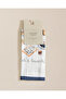 Brunch Muslin Drying Cloth - White/Navy Blue - 3
