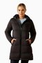 Bright down Women's Long Puffer Winter Coat - Black, m
