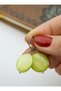 Natural Stone Earrings - Multicolored - - 3