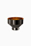 Baroque Titanium Plated Bowl Black Gold Interior Surface Handmade - Titanium