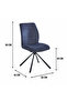 Two-Coloured Chair Blue and Black - 3