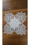 Luxury French Lace, Linen Gardenia, 3 Piece Makeup and Nightstand Cover, Bedroom Set - 4