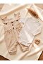 Bow Patterned Baby Girl/Child Set with Snap Fasteners on the Bottom, 2-Piece Set, 3-9 Months - 2