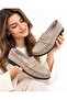 Women's Beige Suede Drawstring Loafer Shoes Daily Comfortable Flat Sole - 2