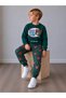 Boy's Teddy Bear Patterned Two-Thread Lycra Full-Fit Suit - 3