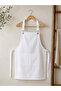 Gabardine Fabric 100% Cotton Adjustable Strap Waiter – Barista – Chef Apron Whitekitchen Apron - 2