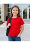 Red Plain T-Shirt Without Print and Pattern Basic Daily Wear and School Combination Model - 3