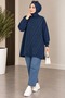 Women's Stone Embellished Comfortable Fit Hijab Tunic