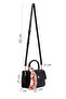 Women's Black Quilted Crossbody Bag with Accessories Ab24000953 - 2