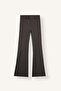 Flare Fit Zippered Regular Waist Wide Leg Bengaline Pants G2313Ax26Au - 6