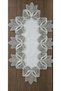 Luxury French Lace, Linen Gardenia, 3 Piece Makeup and Nightstand Cover, Bedroom Set - 2