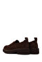 Women's Brown Suede Leather Masculine Loafer Af180003Ds - 6