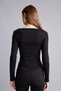 Slim Fit Boat Neck Ribbed Long Sleeve T-Shirt G1581Ax26Au - 5