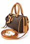 Speedy Design Hologram Printed Charm Detailed Women's Hand and Shoulder Bag Brown - 3