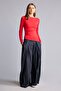 Slim Fit Boat Neck Ribbed Long Sleeve T-Shirt G1581Ax26Au - 2
