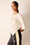 Nba Wordmark Standard Fit Crew Neck Asymmetrical Cut Slit Printed Long Sleeve T-Shirt H4228Ax2 - 2